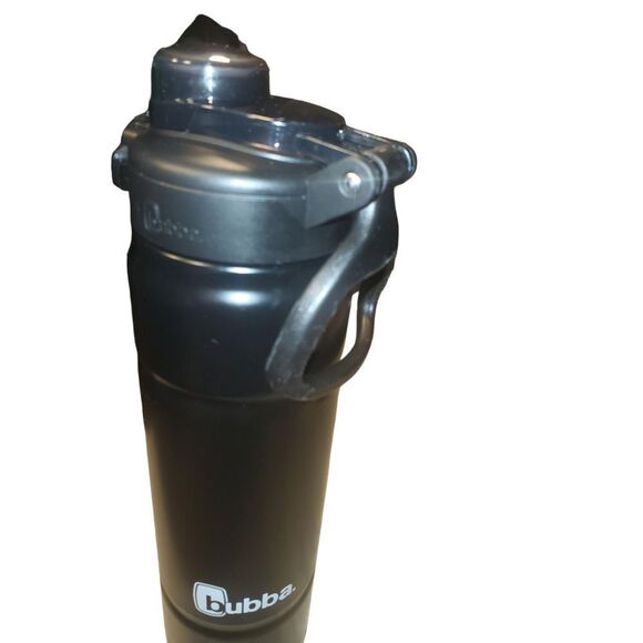 Bubba Trailblazer Stainless Steel Water Bottle Straw Lid Rubberized Black Licori - Picture 6 of 8